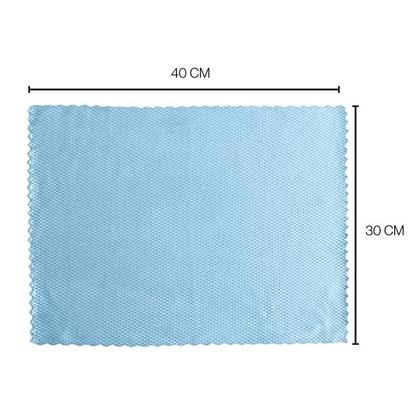 Imagem de Kit 5 Toalhas Pano Limpeza Reutilizável Escama De Peixe 40x30
