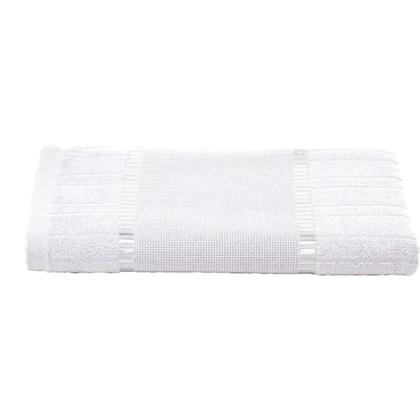 Imagem de Kit 5 Toalhas Velour Bella Pra Bordar Lavabo cor Branca