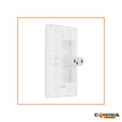 Imagem de Kit 5 Tomada 2p+t 10a Apoio Lissê Conjunto Espelho 4x2 250v Branco
