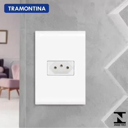 Imagem de Kit 5 tomadas 10a + 5 tomadas 20a c placa 4x2 Liz Tramontina