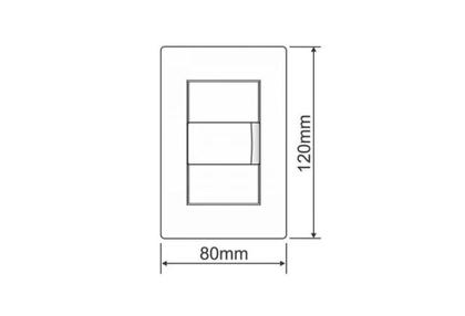 Imagem de Kit 5 Tomadas Preta 2P+T 20A/250V Com Placa Habitat - Fame