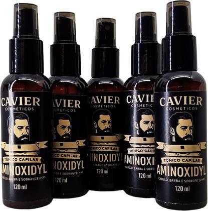 Imagem de Kit 5 Tonicos Aminoxidyl Crescimento Capilar 600ml Cavier