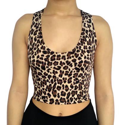 Imagem de Kit 5 Tops Femininos Regata Justos Barra Estampas Sortidas Suplex PP ao Plus Size