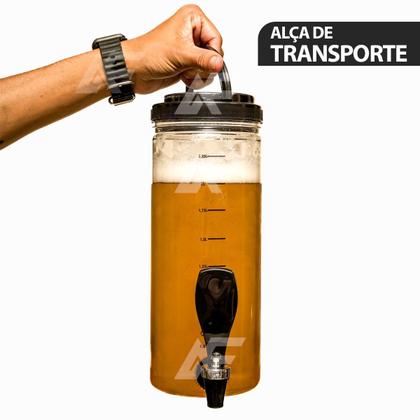 Imagem de Kit 5 Torres De Chop Alum Portatil 2l Base Giratória Várias Cores