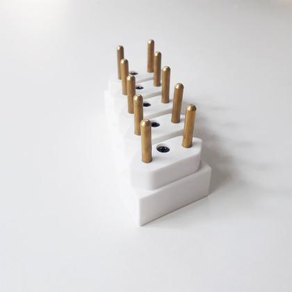 Imagem de Kit 5 UN - Adaptador de Tomada Universal Misto 10A e 20A - Branco