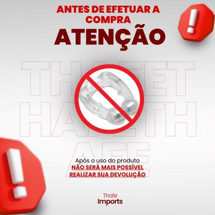 Imagem de Kit 5 Und Aparelho Clipe Nasal Anti Ronco Magnético Apnéia Noites de Tranquilas de Sono 