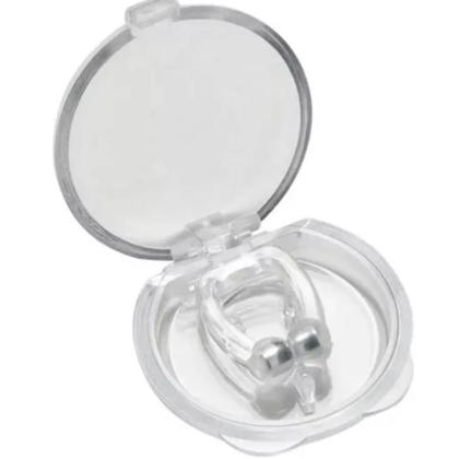 Imagem de Kit 5 Und Aparelho Clipe Nasal Anti Ronco Magnético Apnéia Noites de Tranquilas de Sono 