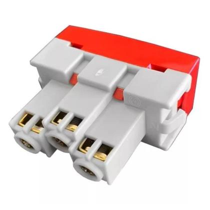 Imagem de Kit 5 Uni - MG Módulo Tomada 2P+T 10A Vermelha Sleek