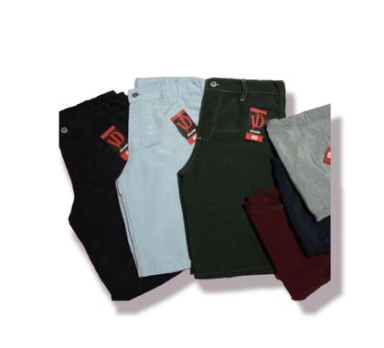 Imagem de kit 5 unidade Bermuda social brim Lisa masculina sarja atacado revenda