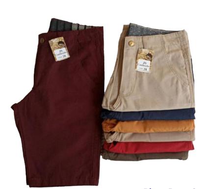 Imagem de kit 5 unidade Bermuda social brim Lisa masculina sarja atacado revenda