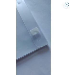 Imagem de Kit 5 Unidades Expositor Parede Tamanho A4 de 21x30cm Feito de Plástico Maleável Quadro de Avisos Prático e Simples de Usar Polibras