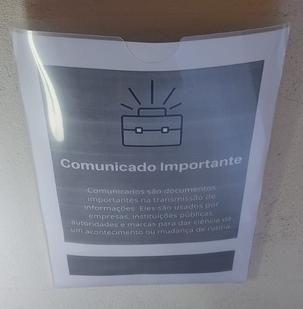 Imagem de Kit 5 Unidades Expositor Parede Tamanho A4 de 21x30cm Feito de Plástico Maleável Quadro de Avisos Prático e Simples de Usar Polibras