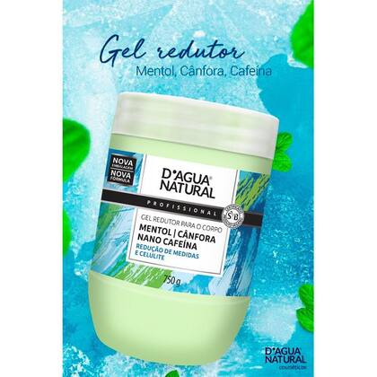 Imagem de Kit 5 Unidades Gel Redutor para o Corpo Dagua Natural Mentol Cânfora Nano Cafeína 750g