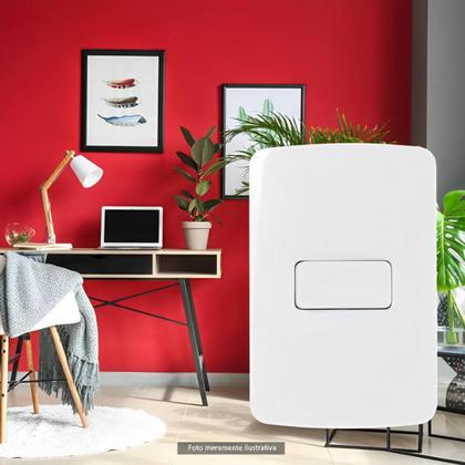 Imagem de Kit 5 Unidades MG B3 Conj 1 Int Simples 4x2 10A 250V Branco