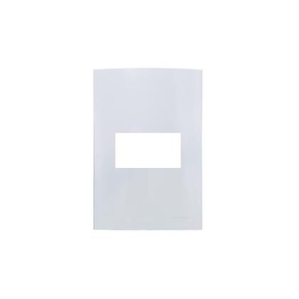 Imagem de Kit 5 unidades - mg placa 4x2 1 posto horizontal br sleek (16038)