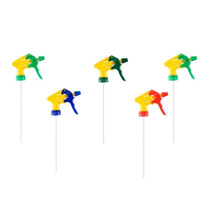 Imagem de Kit 5 Válvulas Gatilho Borrifador Trigger Spray Frascos Rosca Regulável Multiuso Pulverizador Limpeza