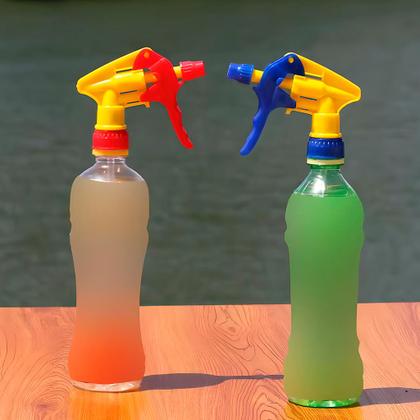 Imagem de Kit 5 Válvulas Gatilho Borrifador Trigger Spray Frascos Rosca Regulável Multiuso Pulverizador Limpeza