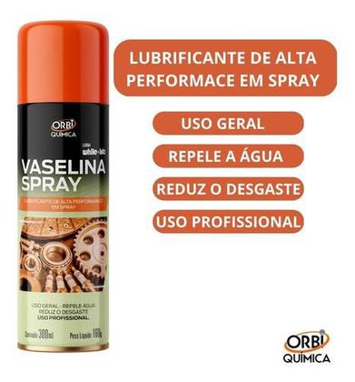 Imagem de Kit 5 Vaselina Liquida Spray Lubrificante Uso Geral Orbi 300ml