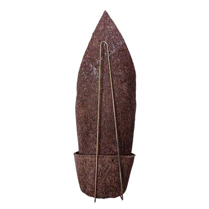 Imagem de Kit 5 Vasos Fibra de Coco Para Pendurar Orquídeas em Árvore Vaso pendente com suporte cachepô suculentas e flores