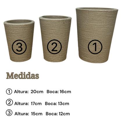Imagem de kit 5 vasos geometricos, colunas e bacia cachepot polietileno para varandas e interiores 