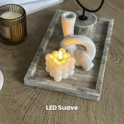 Imagem de Kit 5 Velas Decorativas Artificial Eletrônica De Led Bubble