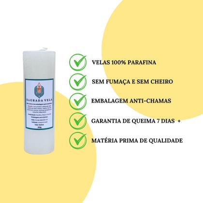Imagem de Kit 5 velas votiva 7 dias 260g (marrom)