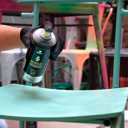 Imagem de Kit 5 Verniz Spray Acrílico MTN 400ml Secagem Ultrarrápida