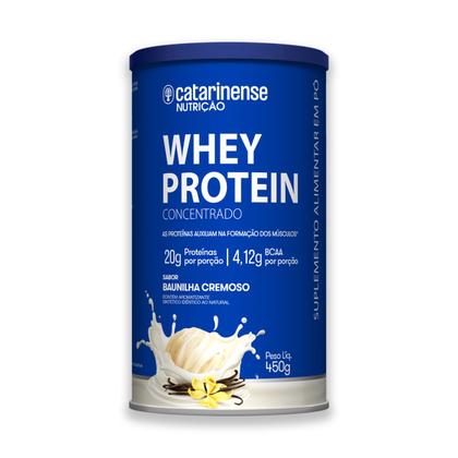 Imagem de Kit 5 Whey Protein Concentrado Catarinense 450g Baunilha
