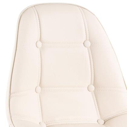 Imagem de KIT - 5 x cadeiras estofadas Eames Eiffel Botonê - Base de madeira clara