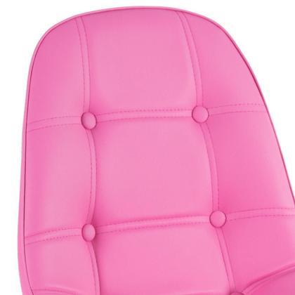 Imagem de KIT - 5 x cadeiras estofadas Eames Eiffel Botonê - Base de madeira clara