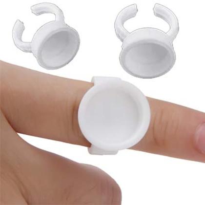 Imagem de Kit 50 Anéis Descartáveis Batoque Para Cola Extensão de Cílios