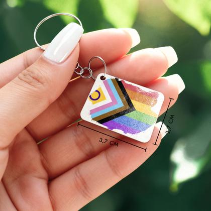 Imagem de Kit 50 Chaveiros LGBT Lembrancinhas MDF