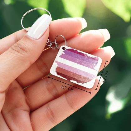 Imagem de Kit 50 Chaveiros LGBT Lembrancinhas MDF