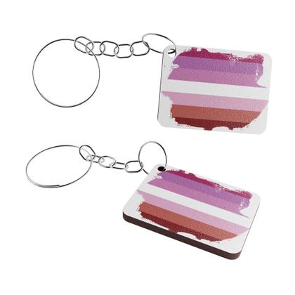 Imagem de Kit 50 Chaveiros LGBT Lembrancinhas MDF