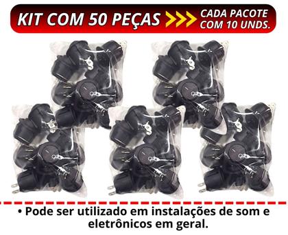 Imagem de Kit 50 Chaves Tic-Tac Redonda Liga Desliga Technoise