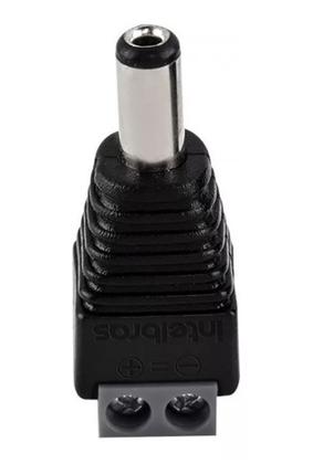 Imagem de Kit 50 Conector Plug Adaptador P4 Macho Conex1000 Intelbras Cftv Cameras Vigilancia