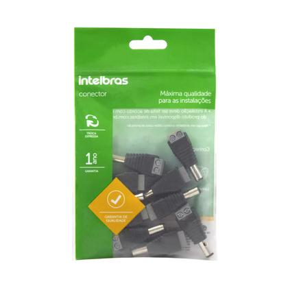 Imagem de Kit 50 Conector Plug Adaptador P4 Macho Conex1000 Intelbras Cftv Cameras Vigilancia