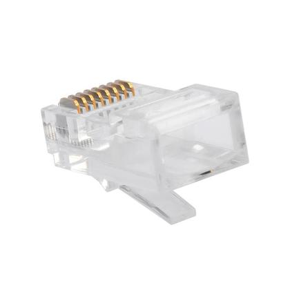 Imagem de Kit 50 Conectores RJ45 Rede CAT5E UTP Conex 1000 Intelbras Original Instalação Rápida