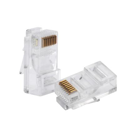 Imagem de Kit 50 Conectores RJ45 Rede CAT5E UTP Conex 1000 Intelbras Original Instalação Rápida