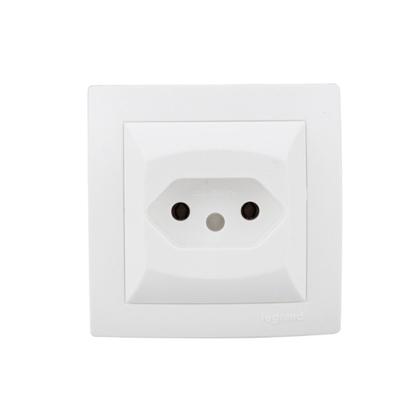 Imagem de Kit 50 Conjunto Tomada 2p+t 10a 250v Sistema X Branco Pial