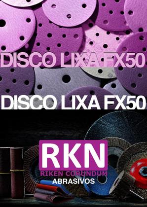 Imagem de Kit 50 Disco de Lixa Hookit 6" 6 Furos Ceramic Seco e Umido Grãos 60 a 800