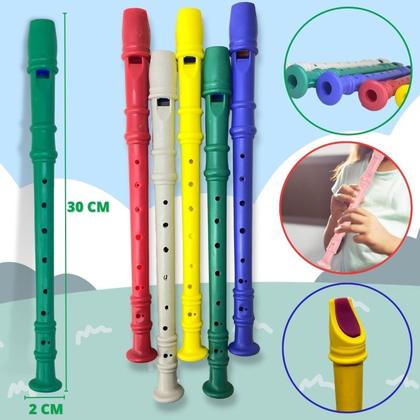 Imagem de Kit 50 Flauta Doce Infantil Instrumento De Brinquedo