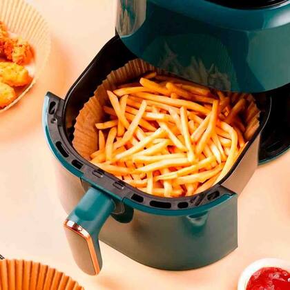 Imagem de Kit 50 Forros para Air Fryer em Papel Descartável Quadrado