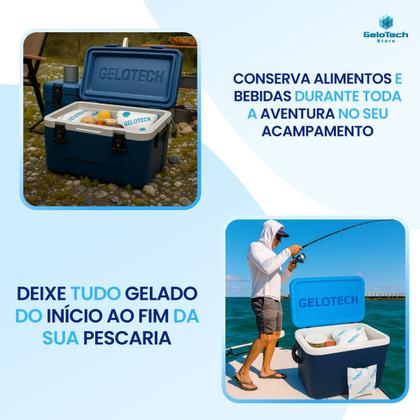 Imagem de Kit 50 Gelo Gel Bolsa Artificial Reutilizável Flexível Compressa 300g