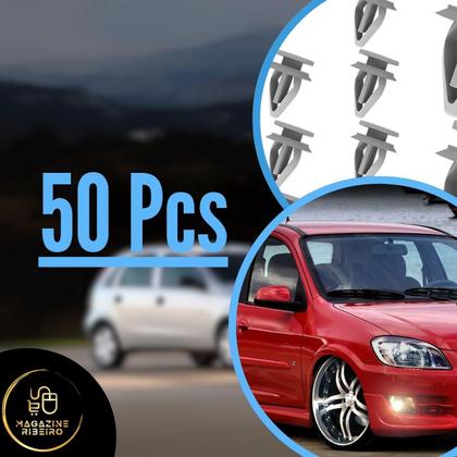 Imagem de Kit 50 Grampos Retrovisor Lateral Celta Corsa Cobalt Tigra