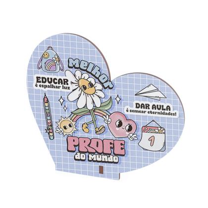 Imagem de Kit 50 Lembrancinhas Coração MDF Dia dos Professores