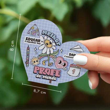 Imagem de Kit 50 Lembrancinhas Coração MDF Dia dos Professores