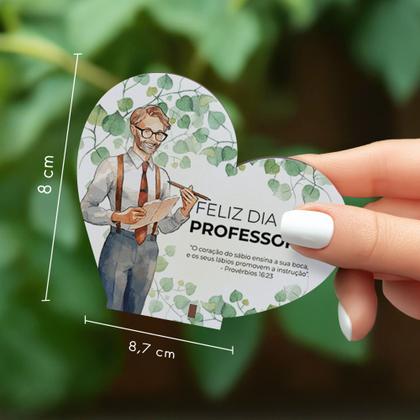 Imagem de Kit 50 Lembrancinhas Coração MDF Dia dos Professores