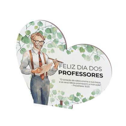 Imagem de Kit 50 Lembrancinhas Coração MDF Dia dos Professores