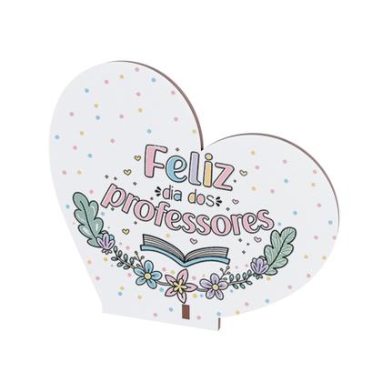 Imagem de Kit 50 Lembrancinhas Coração MDF Dia dos Professores